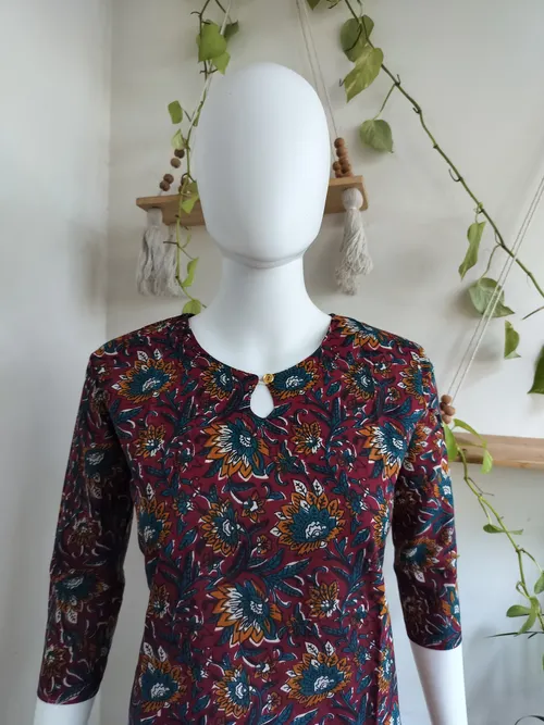 Kalamkari Print Cotton Kurti 2